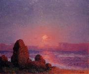 unknow artist Sunset of the Breton Coast oil painting on canvas